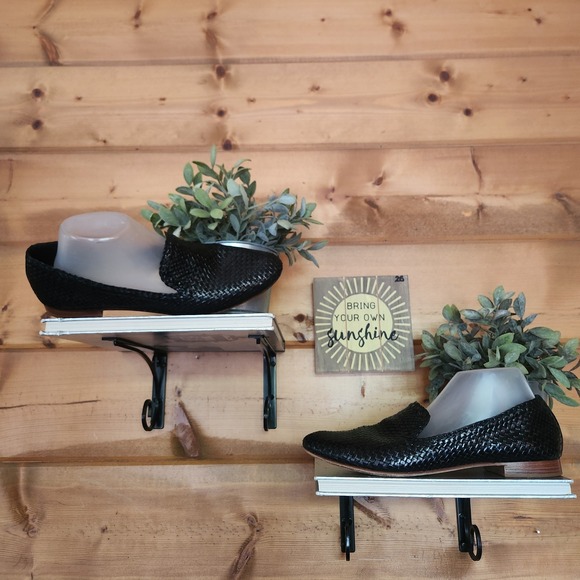 Cole Haan Shoes - Cole Haan Sabrina Black Woven Loafer Flat Leather Textured Shoes D41120 Sz 10.5B